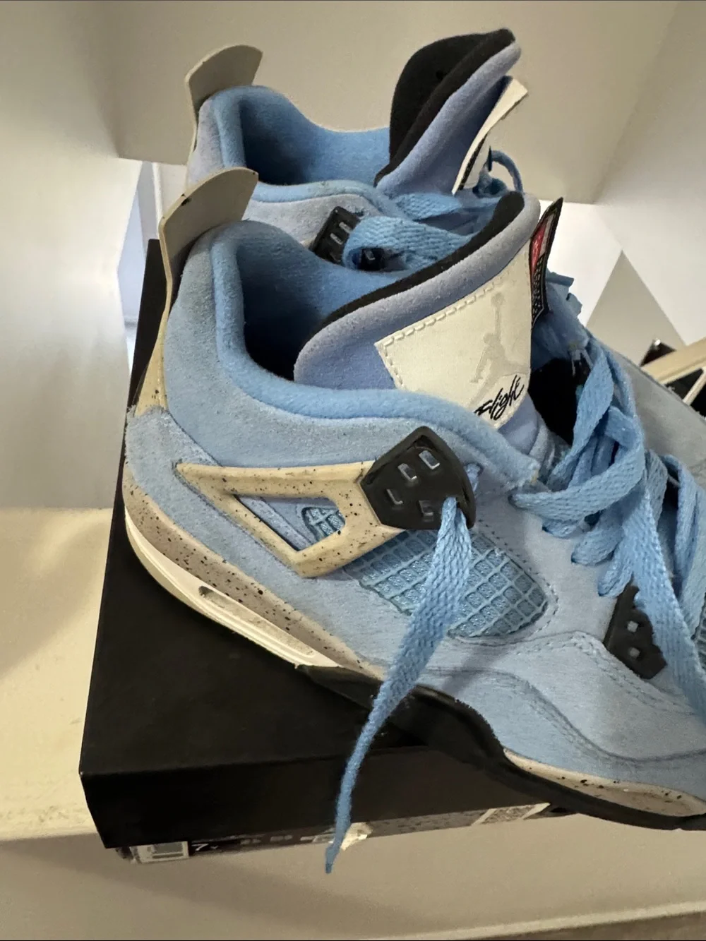 Nike Air Jordan 4 Retro (GS) Black/Blue Box Label